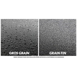 peinture grainée gros grains fins noir