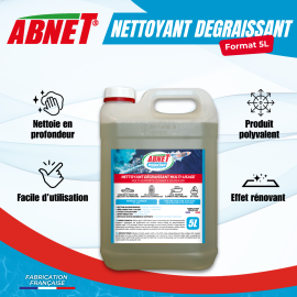ABNET - Original Boat - Nettoyant Dégraissant Multi-usages Bateaux 5L