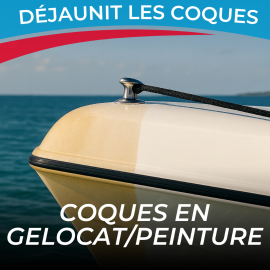 ABNET - Original Boat - Déjaunissant Coque de Bateau - Élimine Rouille et Jaunissement - Résultat Rapide - 1L