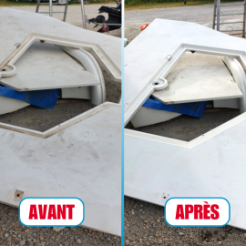 ABNET - Original Boat - Déjaunissant Coque de Bateau - Élimine Rouille et Jaunissement - Résultat Rapide - 1L
